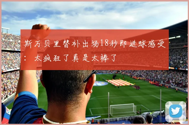 斯万贝里替补出场18秒即进球感受：太疯狂了真是太棒了